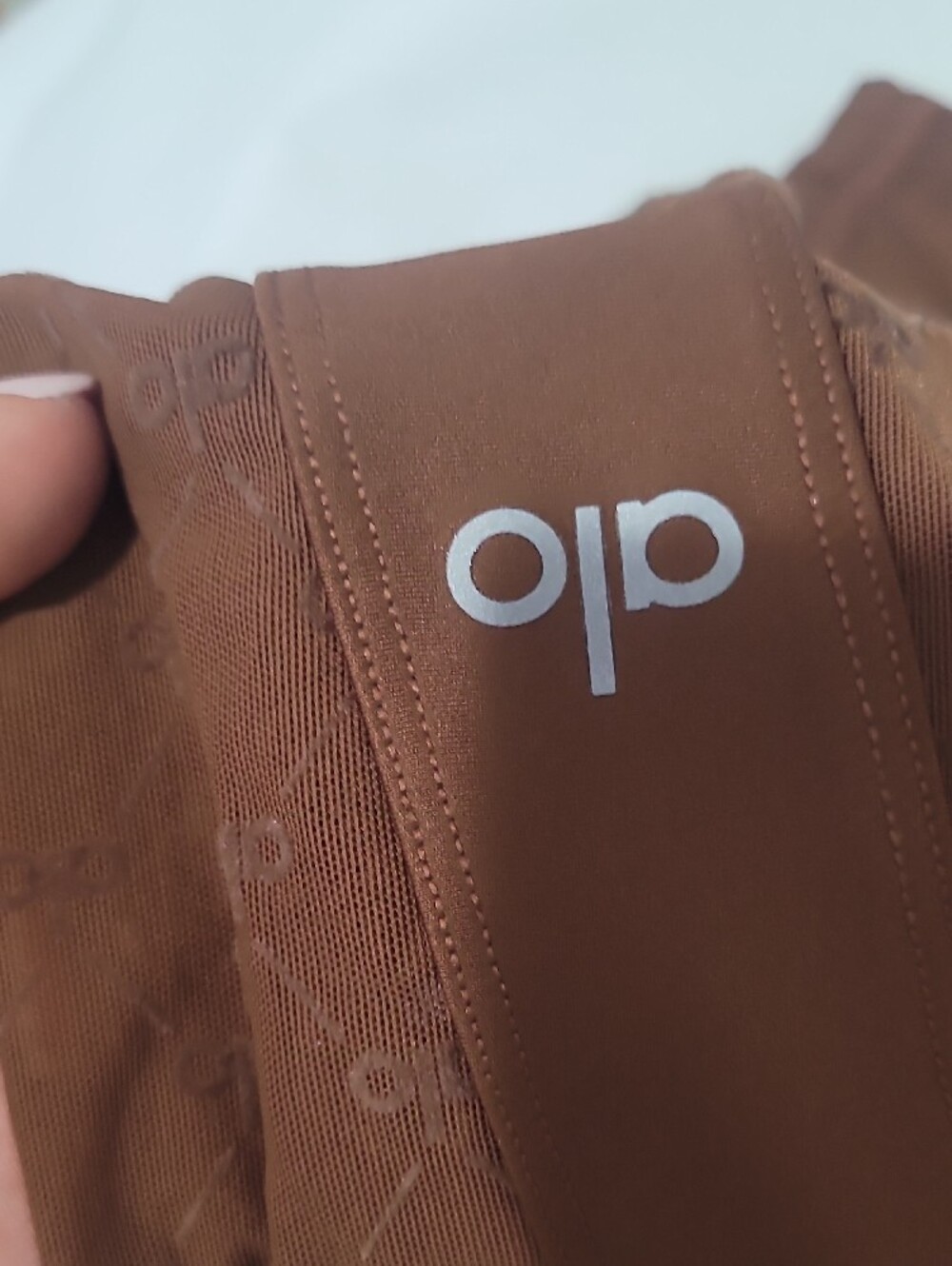 ALO Yoga💎 Brown Mesh-Panel Leggings - Picture 3 of 6